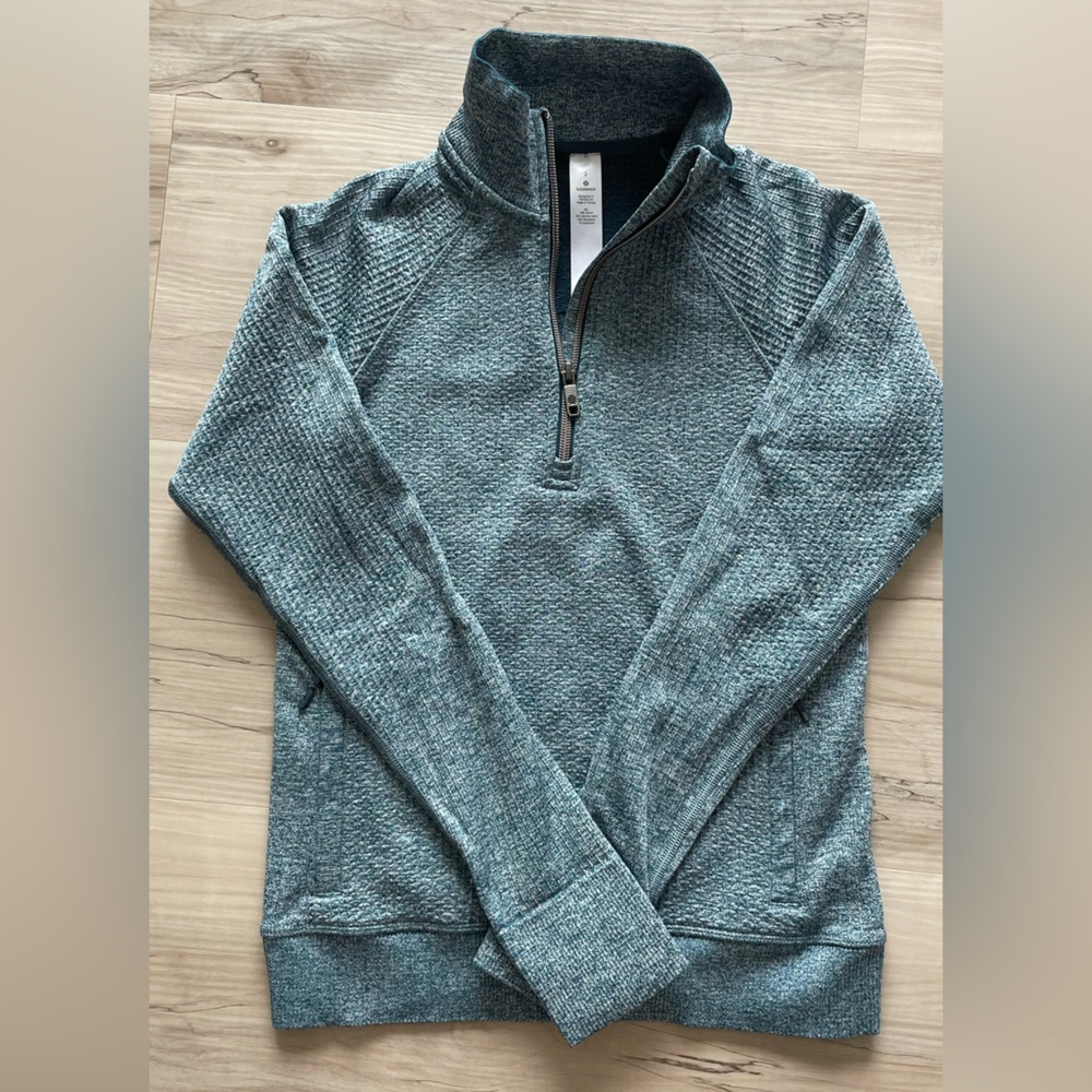 Lululemon Blue Zip-Up - Picture 2 of 2